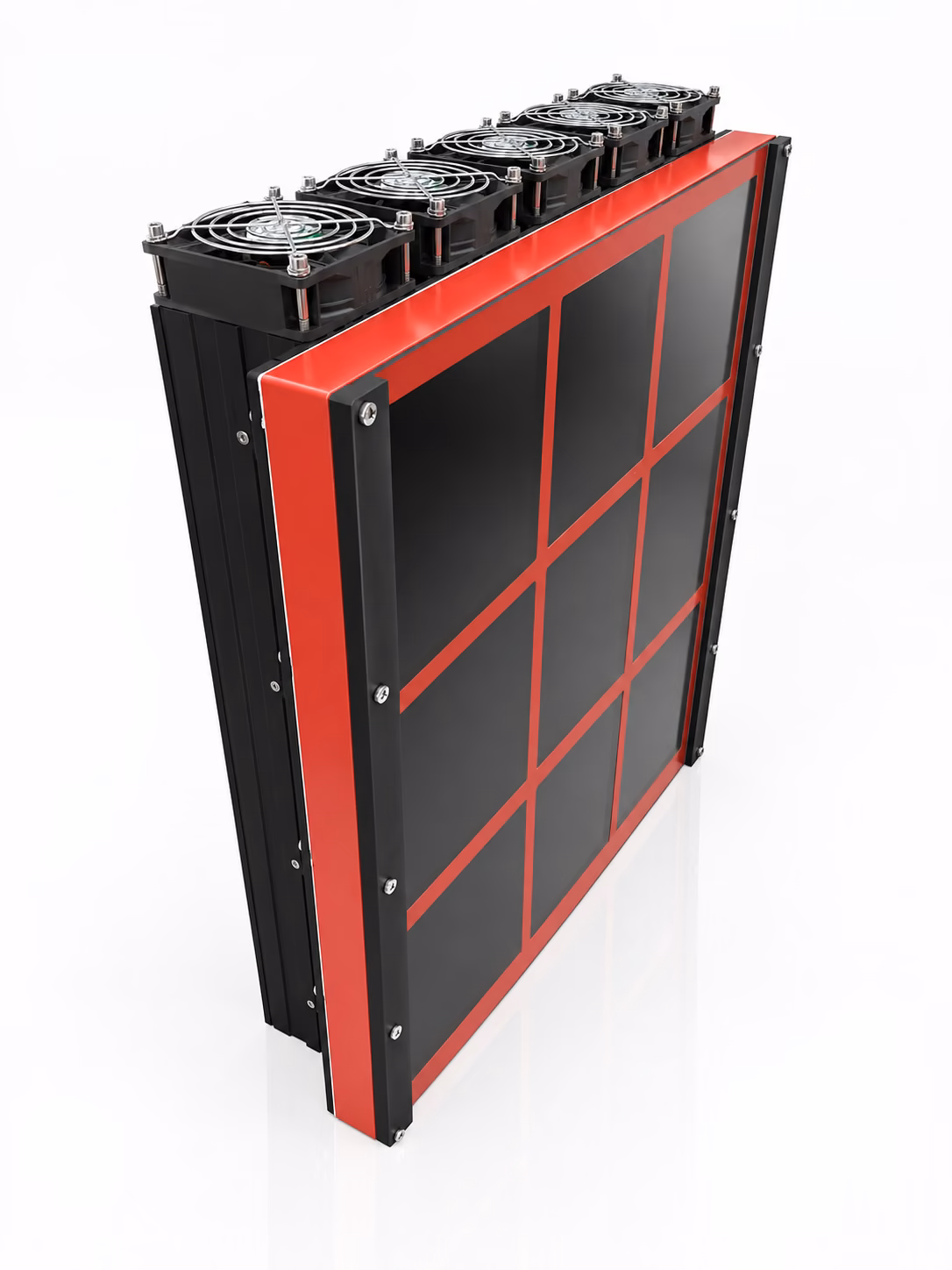 LA-UVA 9-panel version — active cooling with 5 fans
