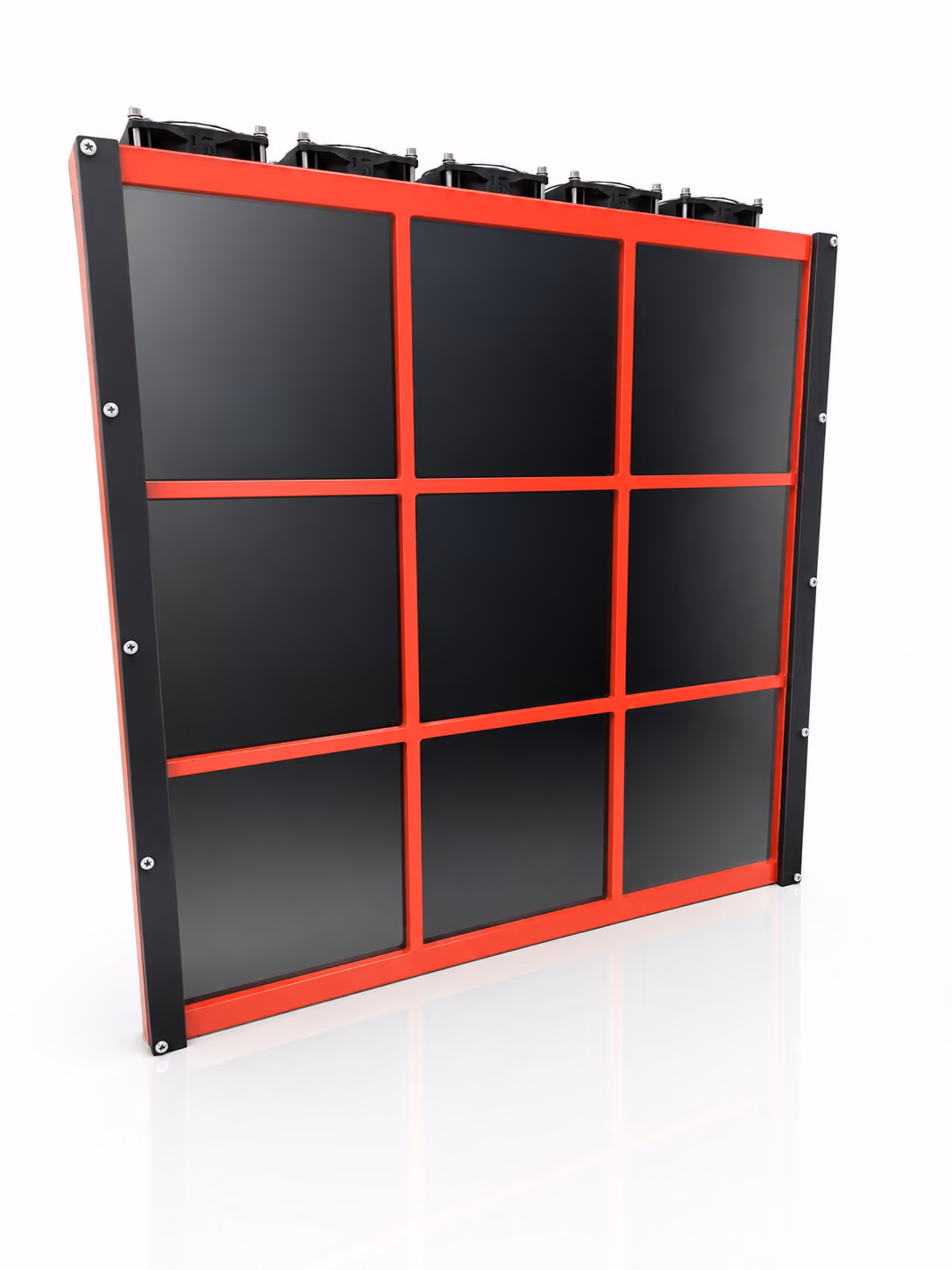 LA-UVA UV LED floodlight, 9-panel version — front view